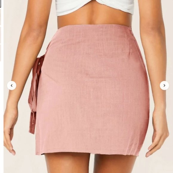 NWOT SHEIN Wrap Tie Side Skirt - Picture 3 of 4